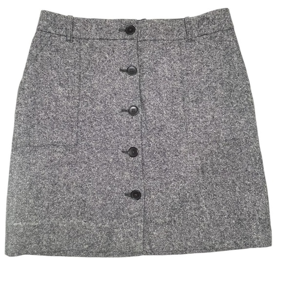 Eddie Bauer Mercer Fit Tweed Wool-Blend A-Line Skirt – Size 2 - Picture 1 of 9